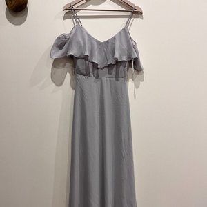 Birdy Grey Jane Chiffon Convertible Bridesmaid Maxi Dress - XS Lilac